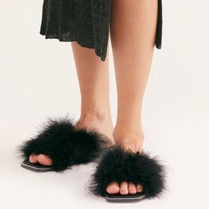 Jeffree Campbell Fuzzy Sandals
